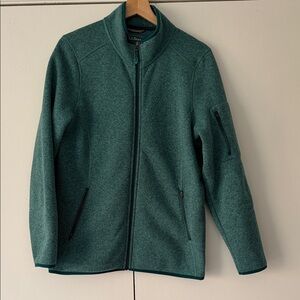 L.L. Bean Teal Full-Zip Jacket